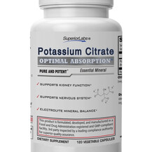 Калій Potassium Citrate Superior Labs 120 капсул