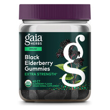 Organic Black Elderberry Extra Strength Gummies Elderberry