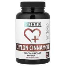 Екстракт кориці Ceylon Cinnamon Zhou Nutrition 60 капсул