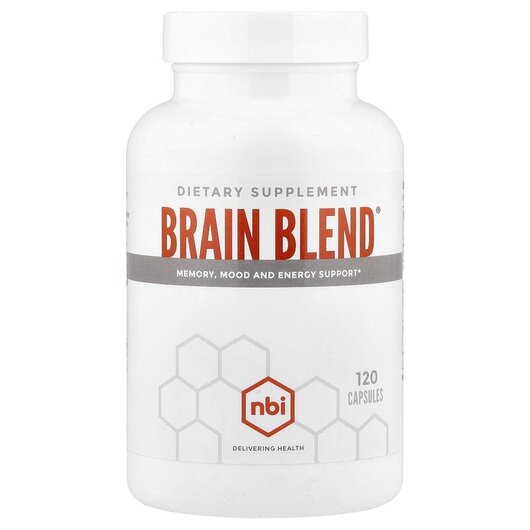 Основне фото товару NBI Health, Brain Blend, Підтримка мозку, 120 капсул