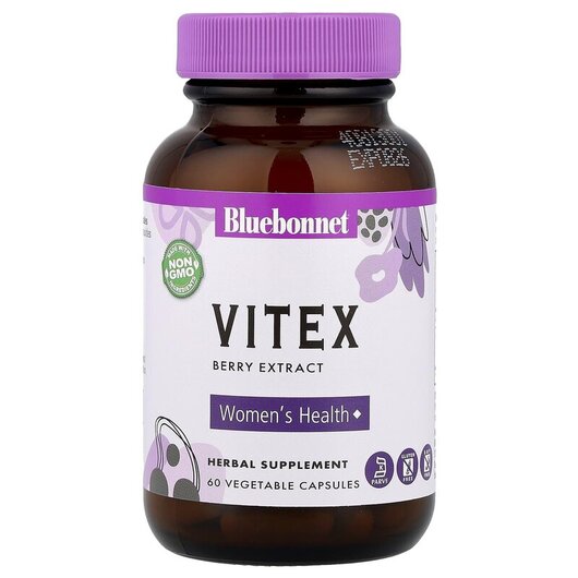 Основное фото товара Vitex Berry Extract Основное фото товара Bluebonnet Nutrition, Авраамово дерево, Vitex Berry Extract, 60 к