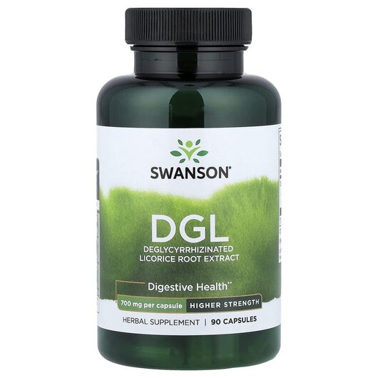 Основне фото товару Swanson, DGL High Potency 700 mg, Лакриця, 90 капсул