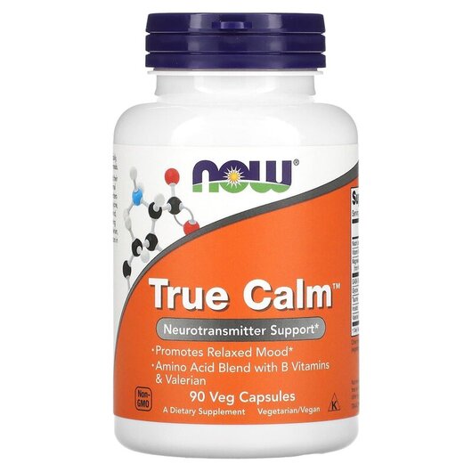 Основное фото товара NOW Foods, Антистресс Формула, True Calm, 90 капсул
