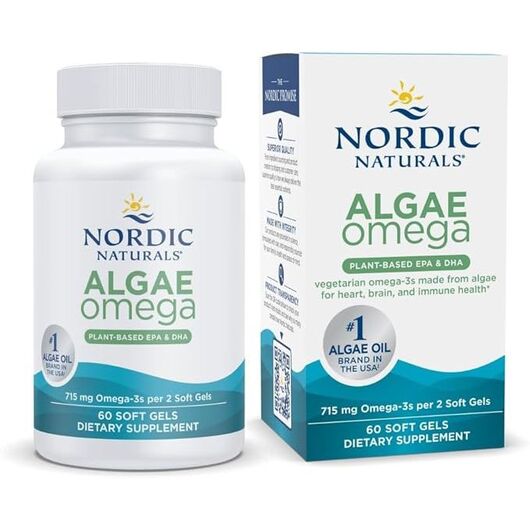 Основное фото товара Nordic Naturals, Омега из водорослей, Algae Omega, 60 капсул