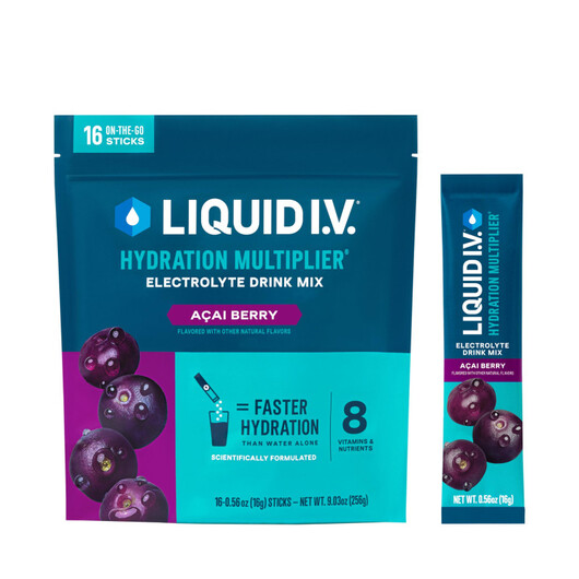 Основное фото товара Электролиты, Liquid I.V. Hydration Multiplier Acai Berry, 16 шт