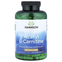L-Карнітин Acetyl L-Carnitine 500 mg Swanson 240 капсул