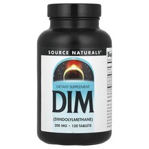 Дііндолілметан DIM 200 mg Source Naturals 120 таблеток