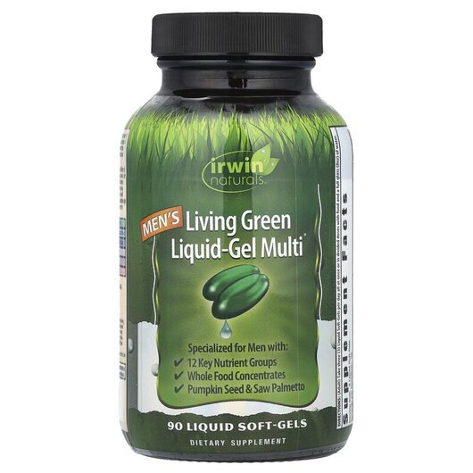Основное фото товара Men's Living Green Liquid-Gel Multi Основное фото товара Витамины для мужчин, Men's Living Green Liquid-Gel Multi, 90