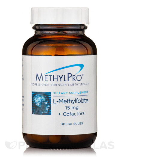 Основное фото товара L-Methylfolate 15 mg + Cofactors Основное фото товара MethylPro, Метилфолат, L-Methylfolate 15 mg + Cofactors, 30 капсу