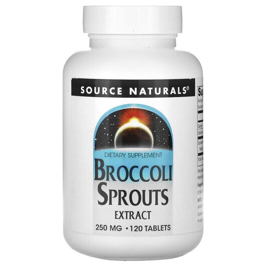 Основне фото товару Broccoli Sprouts Extract 250 mg Основне фото товару Broccoli Sprouts Extract 250 mg, Броколі, 120 таблеток