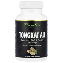Тонгкат Алі Tongkat Ali Paradise Herbs 60 капсул Тонгкат Алі Tongkat Ali Paradise Herbs 60 капсул
