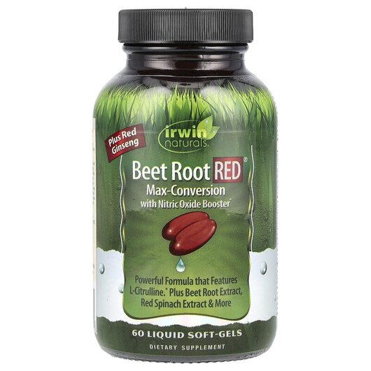 Основное фото товара Irwin Naturals, Красная свекла, Beet Root, 60 капсул