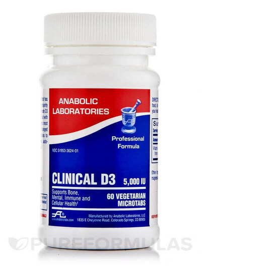 Основное фото товара Clinical D3 5000 IU Основное фото товара Витамин D3, Clinical D3 5000 IU, 60 Vegetarian Microtabs