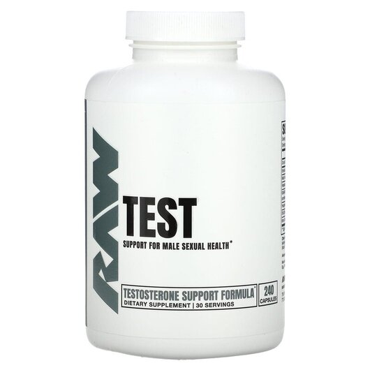 Основне фото товару Test Основне фото товару Raw Nutrition, Test, Бустер Тестостерону, 240 капсул