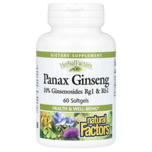 HerbalFactors Panax Ginseng Женьшень Natural Factors