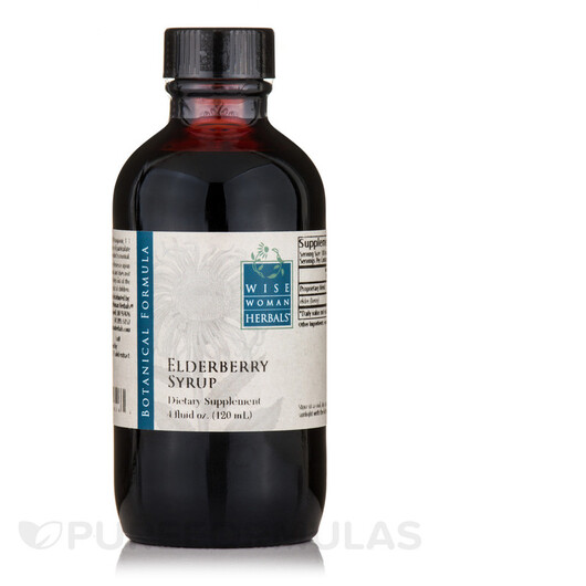 Основное фото товара Elderberry Syrup Основное фото товара Wise Woman Herbals, Сироп из Бузины, Elderberry Syrup, 120 мл