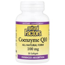 Coenzyme Q10 100 mg Коэнзим CoQ10 Natural Factors