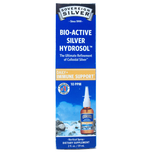 Основное фото товара Sovereign Silver, Спрей, Bio-Active Silver Hydrosol, 59 мл