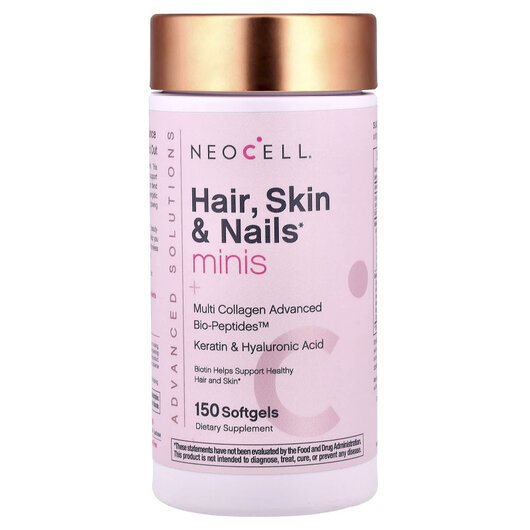 Основне фото товару Advanced Solutions Hair Skin Nails Minis + Multi Collagen Advanced Bio-Peptides Основне фото товару Advanced Solutions Hair Skin Nails Minis, Шкіра нігті волосся, 15