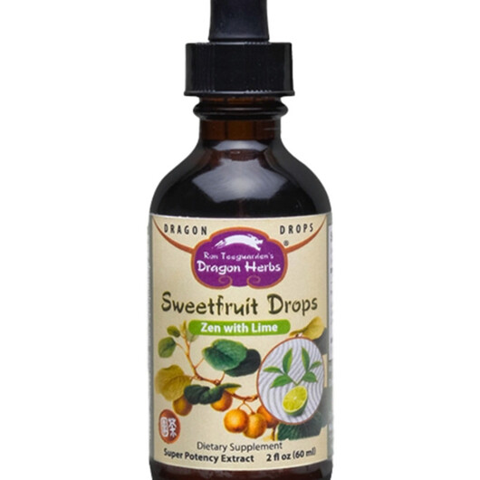 Основне фото товару Sweetfruit Drops Zen with Lime Oil Основне фото товару Dragon Herbs, Sweetfruit Drops Zen with Lime Oil, L-Теанін, 60 мл