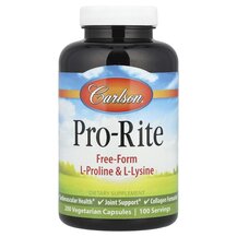 Pro-Rite Пролин Лизин Carlson 200 капсул Pro-Rite Пролин Лизин Carlson 200 капсул