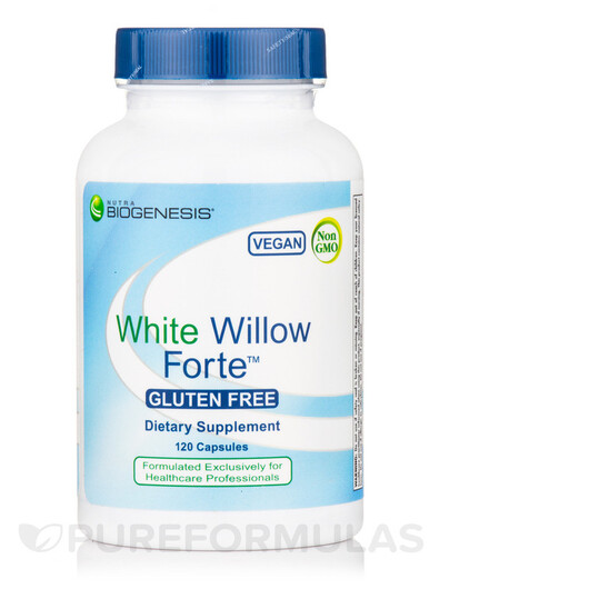 Основное фото товара White Willow Forte Основное фото товара Nutra BioGenesis, Ферменты, White Willow Forte, 120 капсул