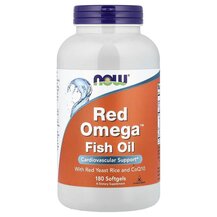 Червоний дріжджовий рис Red Omega NOW Foods 180 капсул Червоний дріжджовий рис Red Omega NOW Foods 180 капсул