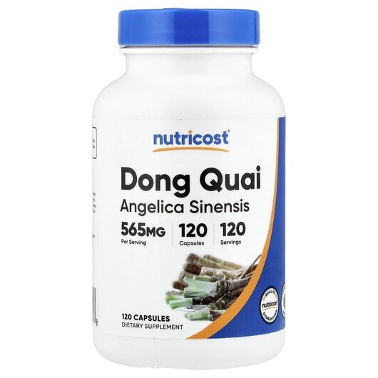 Основное фото товара Nutricost, Дягиль, Dong Quai 565 mg, 120 капсул