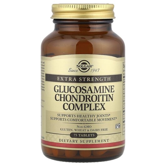 Основне фото товару Glucosamine Chondroitin Complex Extra Strength Основне фото товару Glucosamine Chondroitin Complex Extra, Глюкозамін Хондроітин, 75
