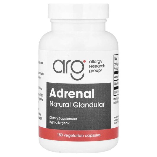 Основне фото товару Adrenal Natural Glandular Основне фото товару Adrenal Natural Glandular, Підтримка наднирників, 150 капсул