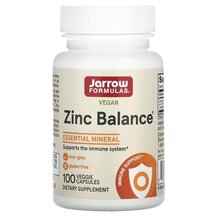 Цинк L-метіонін Zinc Balance Jarrow Formulas 100 капсул