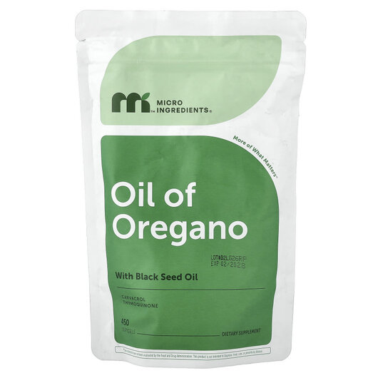 Основное фото товара Oil of Oregano with Black Seed Oil Основное фото товара Масло орегано, Oil of Oregano with Black Seed Oil, 450 капсул