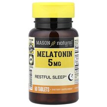 Melatonin 5 mg Мелатонин Mason 60 таблеток Melatonin 5 mg Мелатонин Mason 60 таблеток