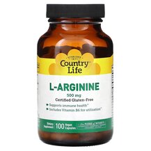 L-Аргінін L-Arginine Caps 500 mg Country Life 100 капсул