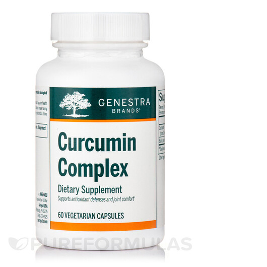 Основне фото товару Genestra, Curcumin Complex, Куркумін, 60 капсул