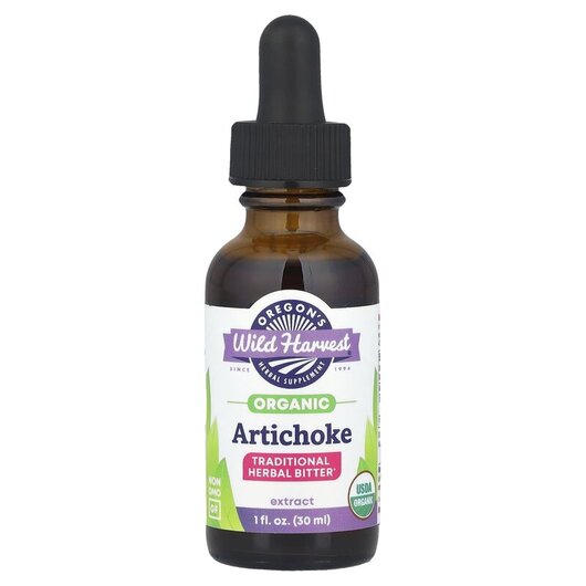 Основне фото товару Organic Artichoke Extract Основне фото товару Oregon's Wild Harvest, Organic Artichoke Extract, Артишок, 3
