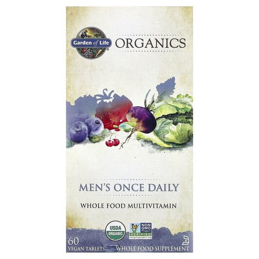 Основное фото товара MyKind Organics Men's Once Daily Whole Food Multivitamin Основное фото товара MyKind Organics Men's Once Daily Whole, Витамины для мужчин,