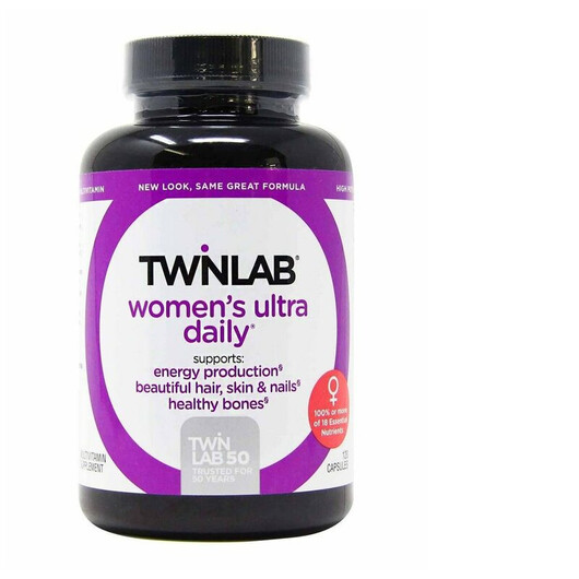 Основне фото товару Twinlab, Women's Ultra Daily, Вітаміни для жінок, 120 капсул