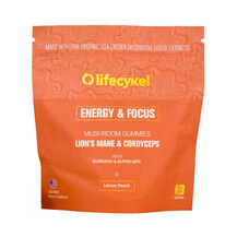 Гриби Energy & Focus Gummies Lion's Mane & Cordyceps Lemon