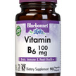 Фото товару Vitamin B6 Фото товару Bluebonnet Nutrition, Vitamin B6, Вітамін B, 90 капсул