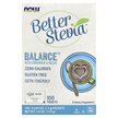Фото товару NOW Foods, Better Stevia, Стевія з хромом і інуліном, 1.1 г 