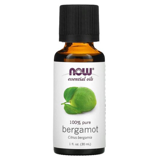 Основное фото товара 100% Pure Essential Oil Bergamot Основное фото товара NOW Foods, Эфирное масло, 100% Pure Essential Oil Bergamot, 30 мл