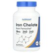Фото товара Nutricost, Железо, Iron Chelate From Ferrochel 18 mg, 240 капсул