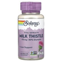 Vital Extracts Milk Thistle 175 mg Расторопша Solaray Vital Extracts Milk Thistle 175 mg Расторопша Solaray
