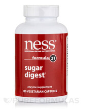 Ферменти Sugar Digest Formula 21 Ness Enzymes 180 капсул