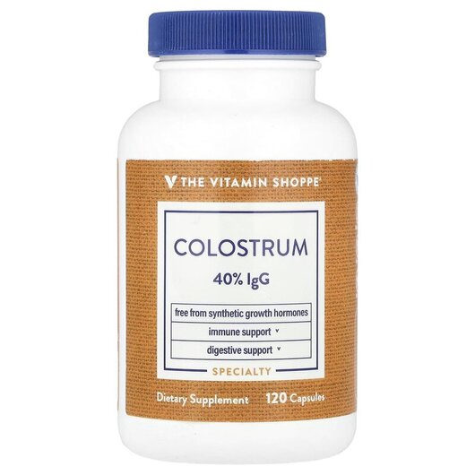 Основное фото товара TheVitaminShoppe, Колострум, Colostrum 500 mg, 120 капсул