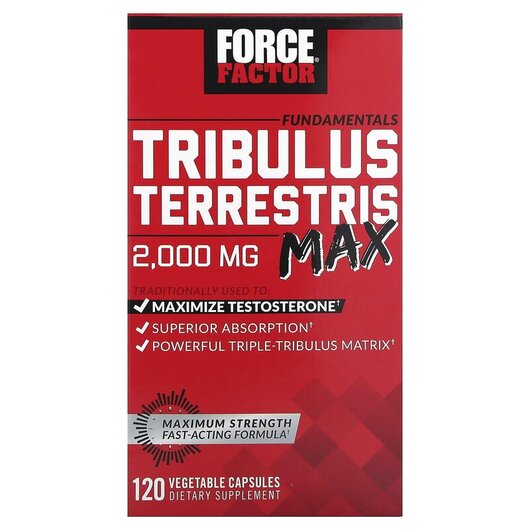 Основное фото товара Fundamentals Tribulus Terrestris Max 500 mg Основное фото товара Трибулус, Fundamentals Tribulus Terrestris Max 500 mg, 120 капсул