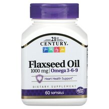 Flaxseed Oil 1000 mg Льняное масло 1000 мг 21st Century