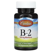 Вітамін B Vitamin B-2 100 mg Carlson 100 таблеток Вітамін B Vitamin B-2 100 mg Carlson 100 таблеток