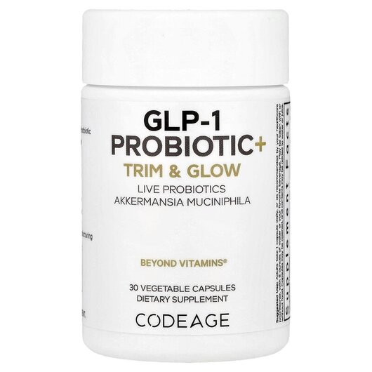 Основное фото товара CodeAge, Аккермансия, GPL-1 Probiotic + Trim & Glow, 30 капсу
